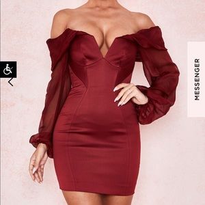 House Of CB Olivia Satin Dress- size S